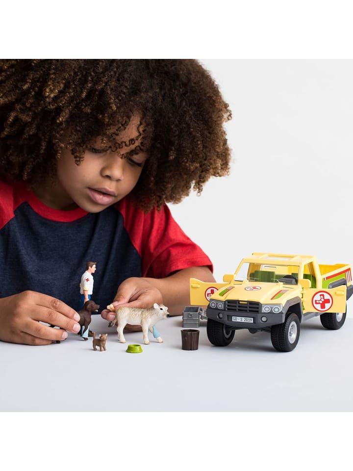 Schleich 42503 - Tierfiguren Farm World - Tierarztbesuch auf dem Bauernhof in bunt günstig kaufen onesize