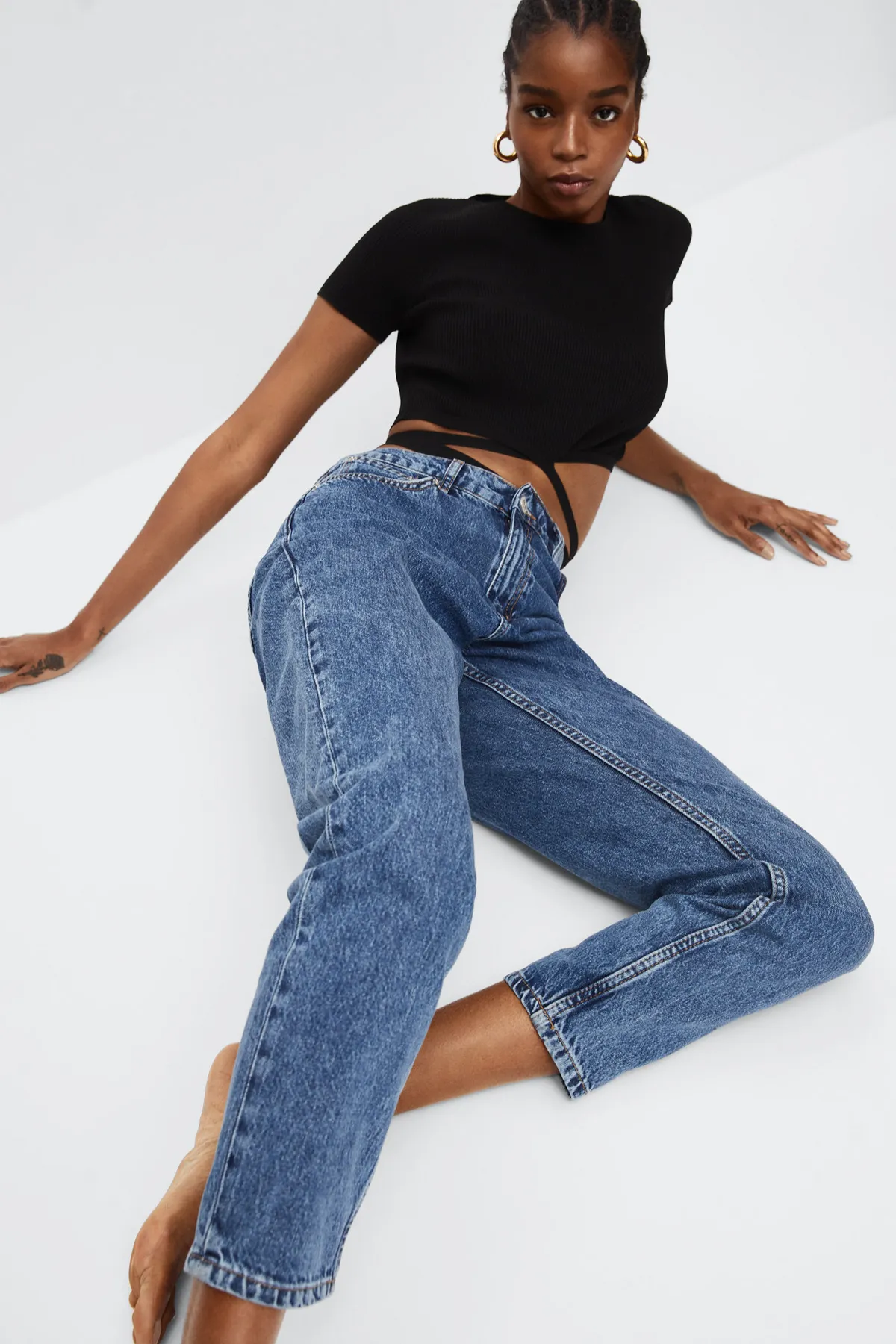 MANGO Woman  Jeans - Dunkelblau - Boyfriend