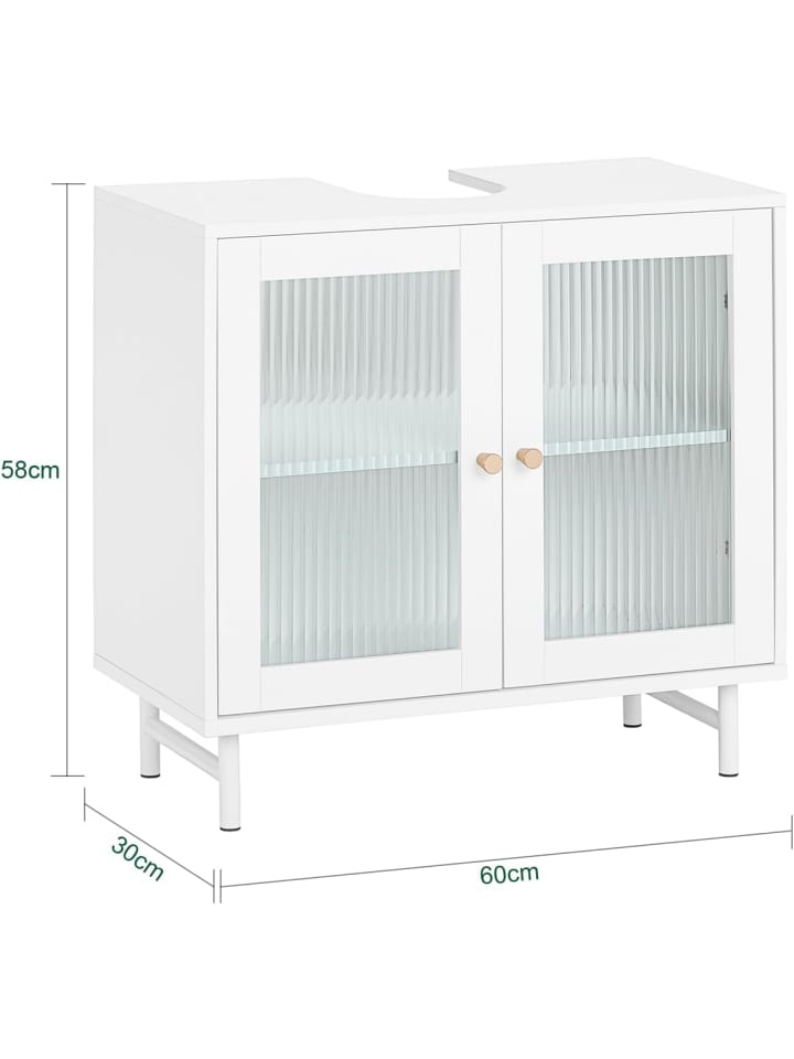 SoBuy Waschbeckenunterschrank in Weiß - (B)60 x (H)58 x (T)30cm günstig kaufen onesize