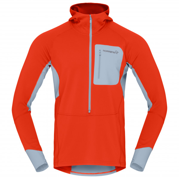 Norrøna - Senja Warm1 Hood - Laufshirt
