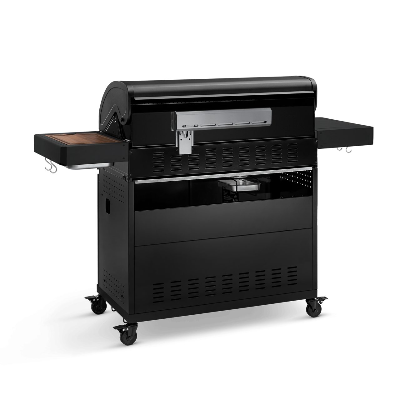 BURNHARD Gasgrill Fat Fred, 6-Brenner, 900 Grad Infrarot-Keramikbrenner, Heckbrenner, 2023er Version, 27,2 kW Grill 6 Brenner Black Series, Pulverbeschichteter Stahl