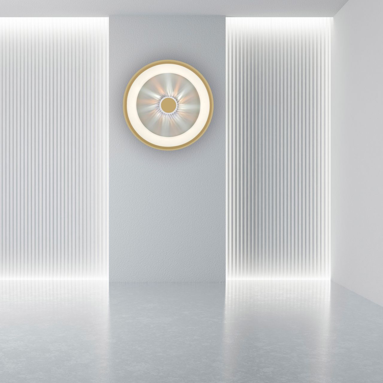 JUST LIGHT LED Deckenleuchte VERTIGO, CCT, dimmbar, Fernbedienung, Ø46,5 cm, Kristall-Effekt