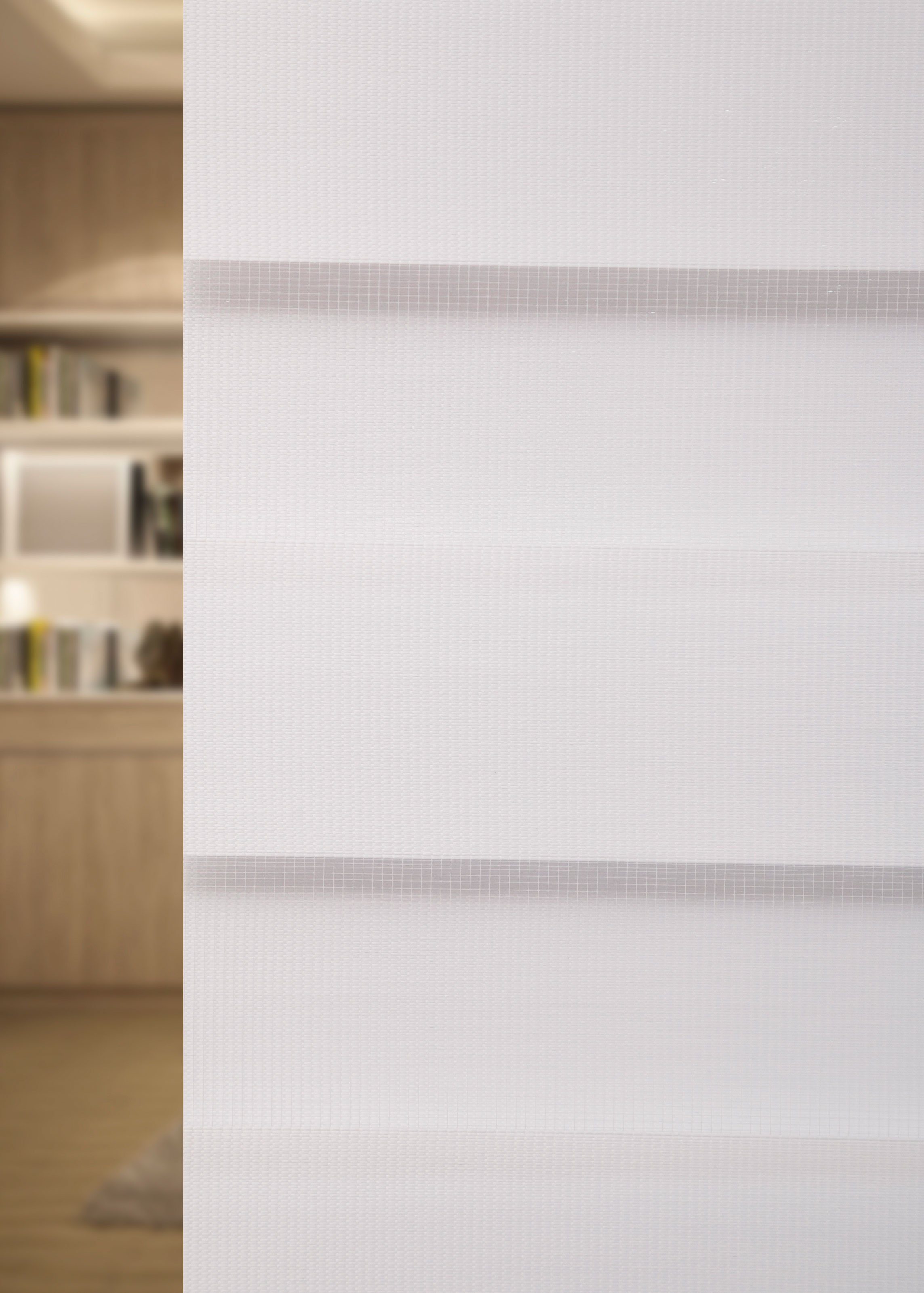 Doppelrollo Doppelrollo Alu-Kassette weiß Höhe 250 cm Sichtschutz Seitenzugrollo, Plisseeonline, Lichtschutz, Deckenmontage, Freihängend, Deckenmontage mit Clips, Robuste Alukassette und hochwertiger Polyesterstoff in weiß