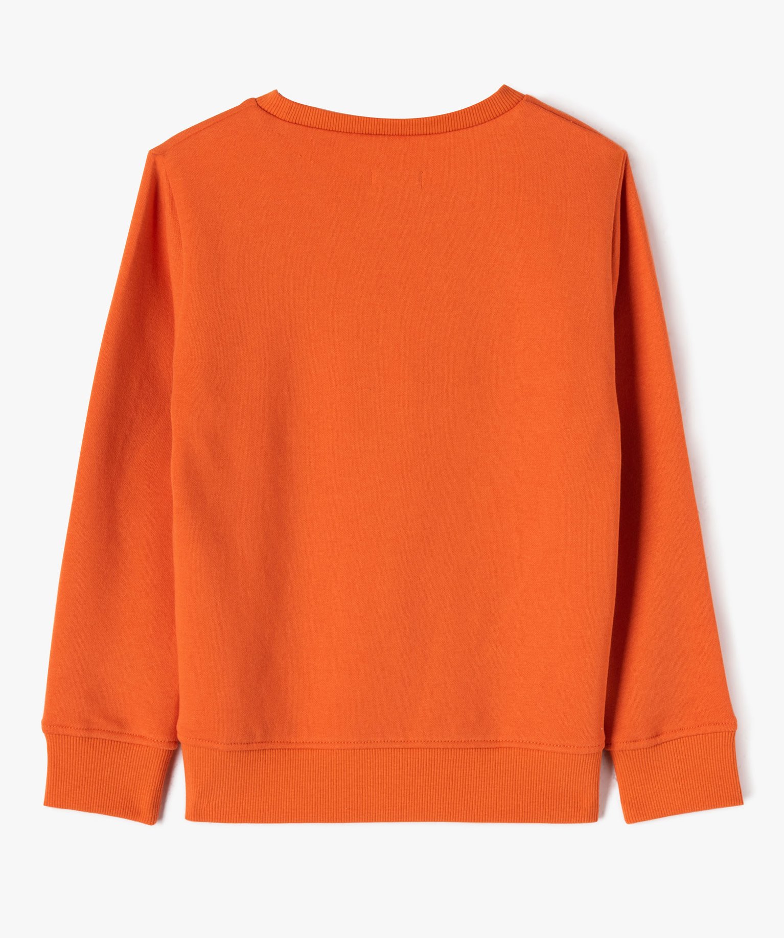 Sweat molletonné avec motif XL Garçon orange | GEMO