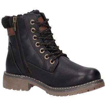 Puccetti Schnür Boots in schwarz
