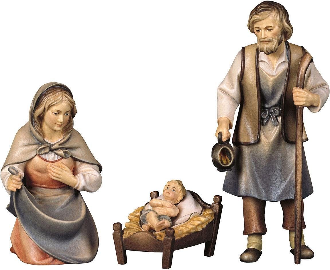 ULPE WOODART Krippenfigur Hl. Familie, Weihnachtsdeko (Set, 3 St), Handarbeit, hochwertige Holzschnitzkunst