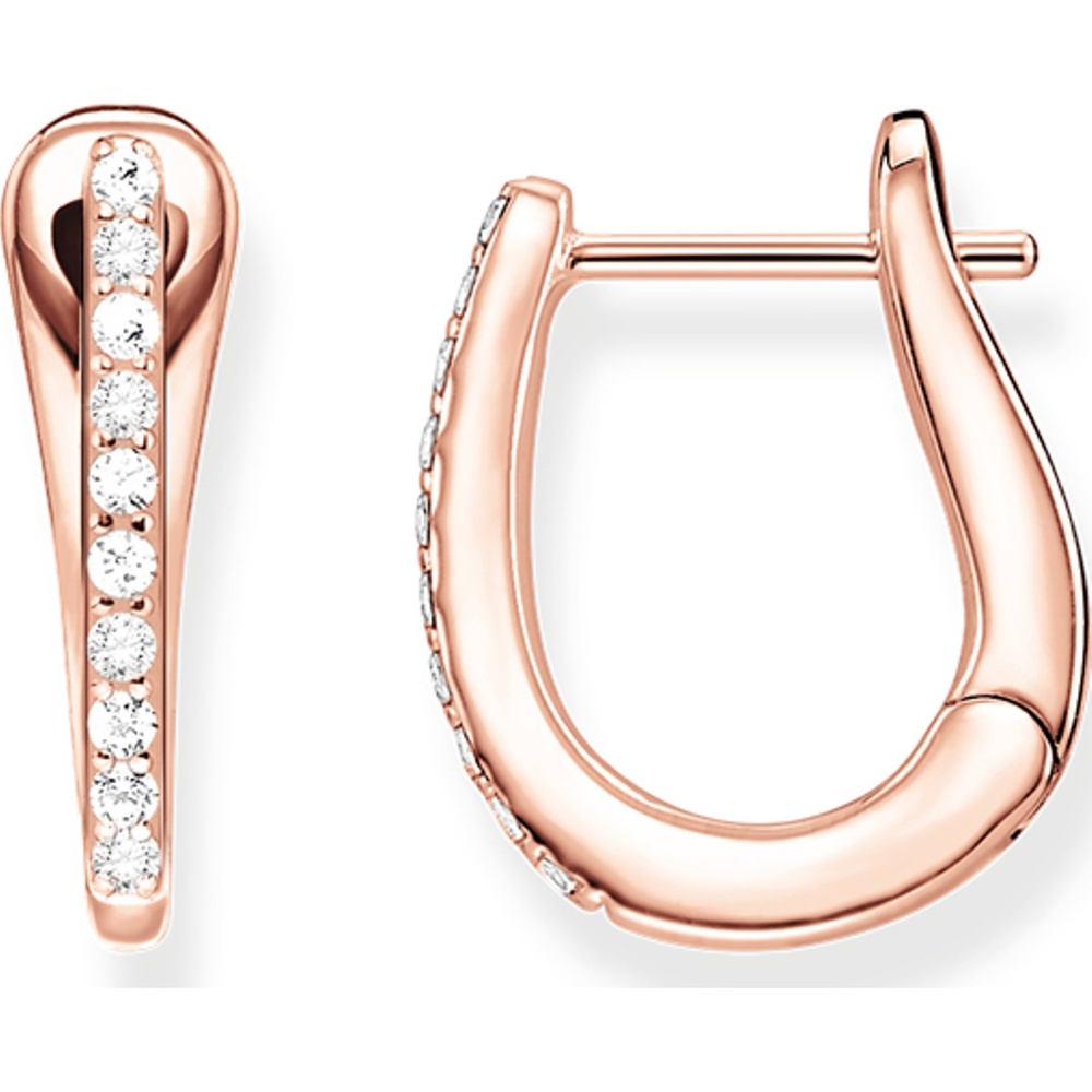 Thomas Sabo Créoles 925 Argent Boucles d'oreilles