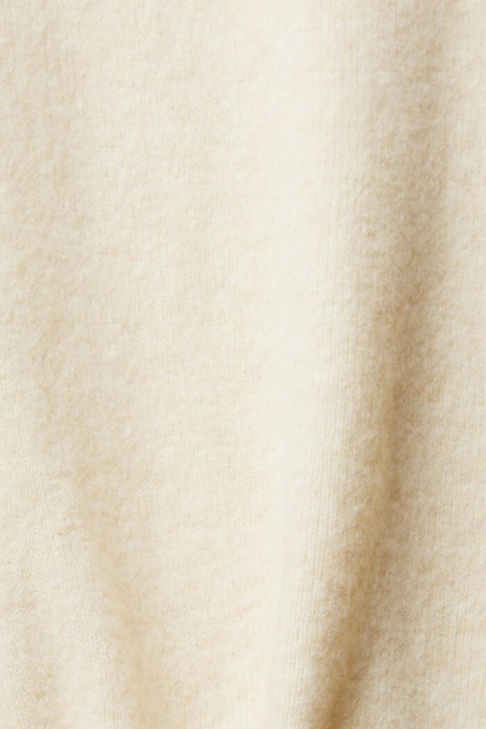 Wollmix-Pullover mit Stehkragen