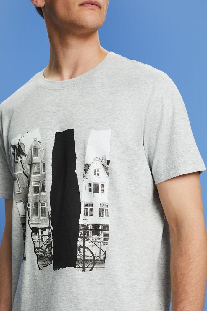 Bedrucktes T-Shirt aus Slub-Jersey