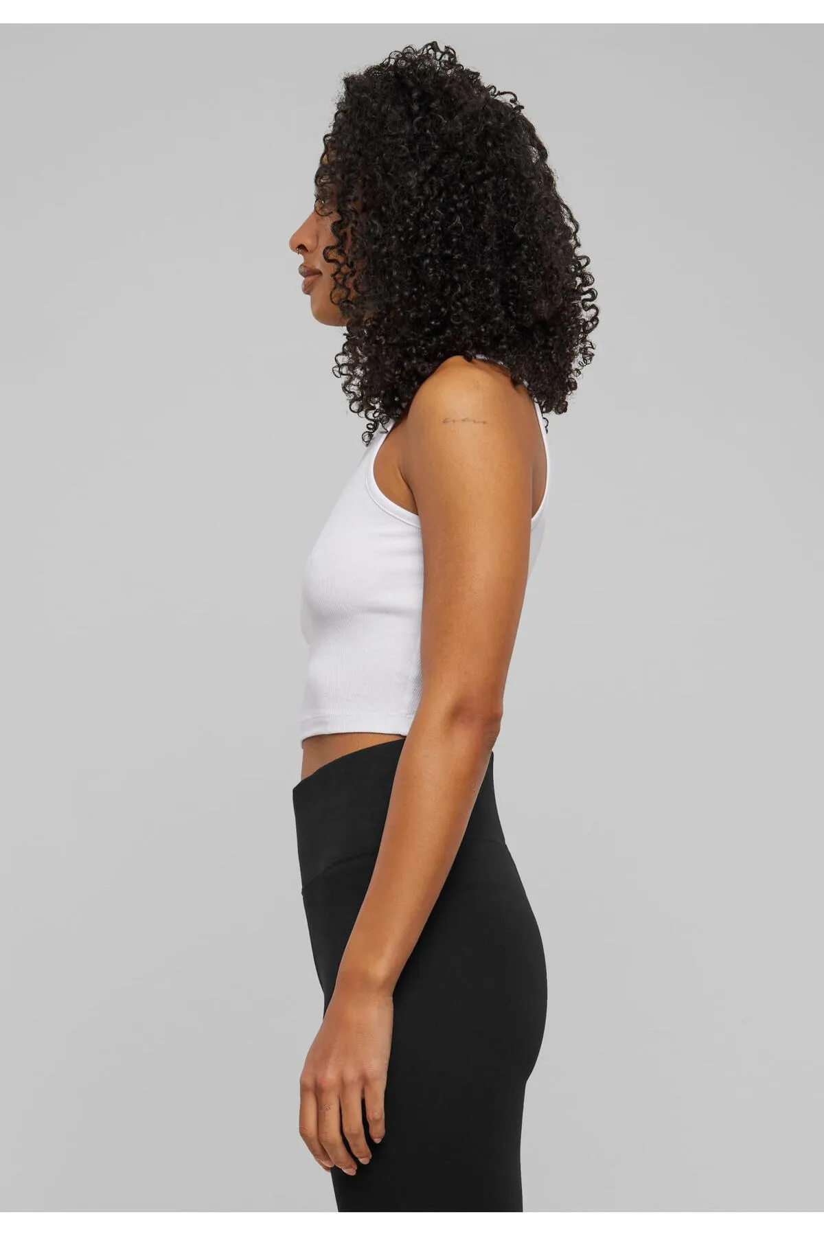 Urban Classics  Damen Ladies Organic Cotton Cropped Rib Top