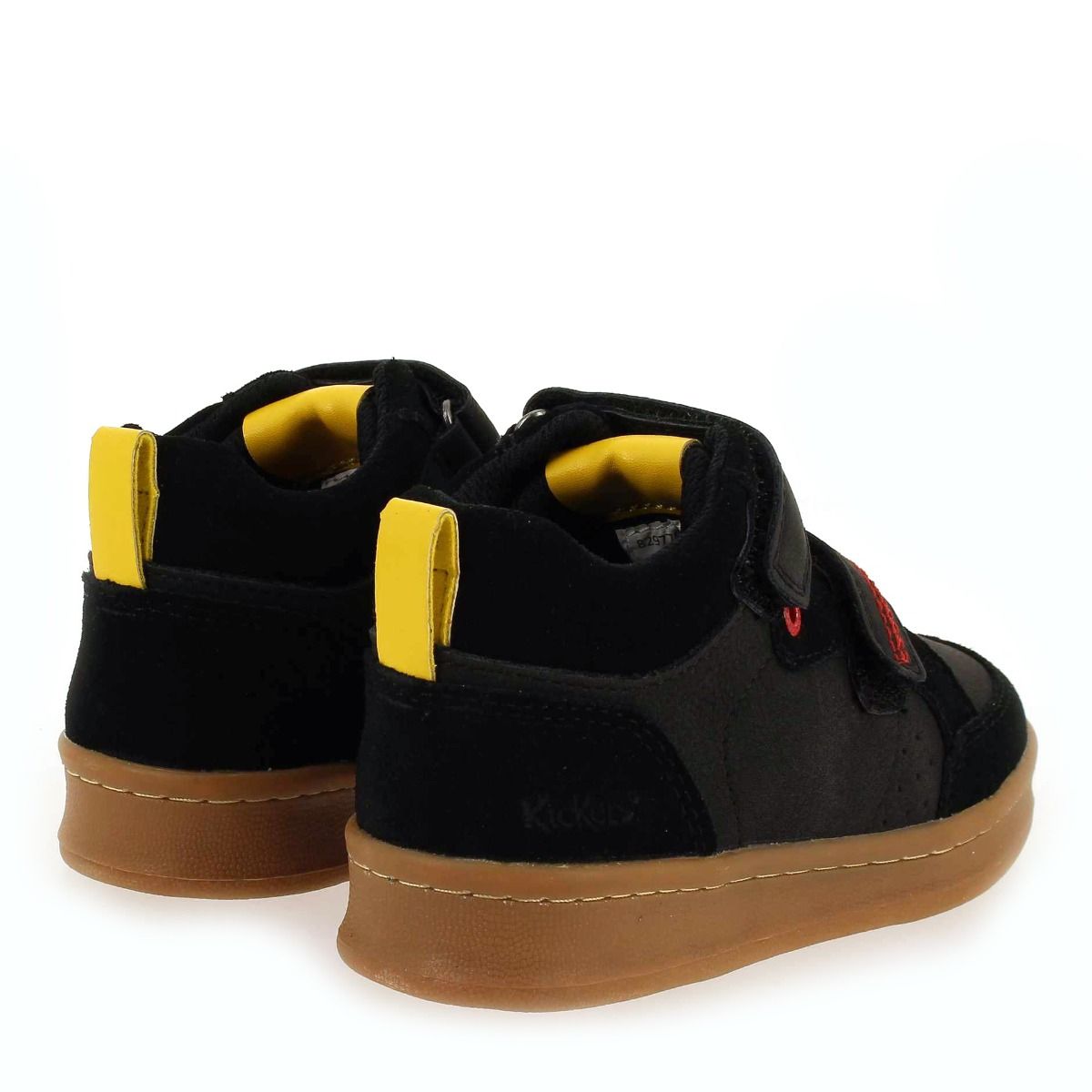 Kickers  BILBON VELC - Noir Rouge