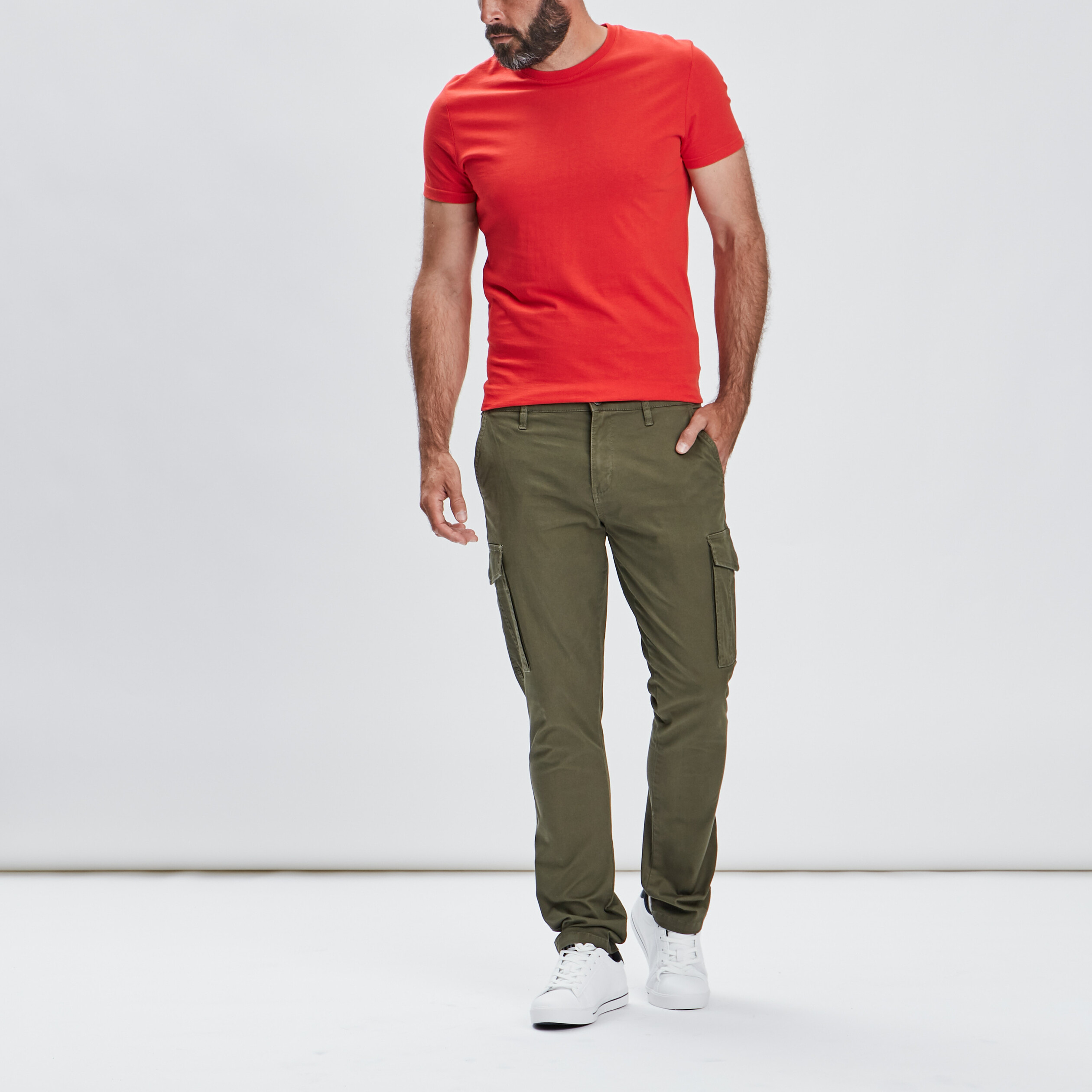 Pantalon battle vert kaki homme | La Halle