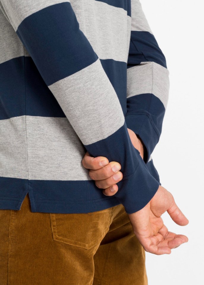 Rugby-Poloshirt, Langarm