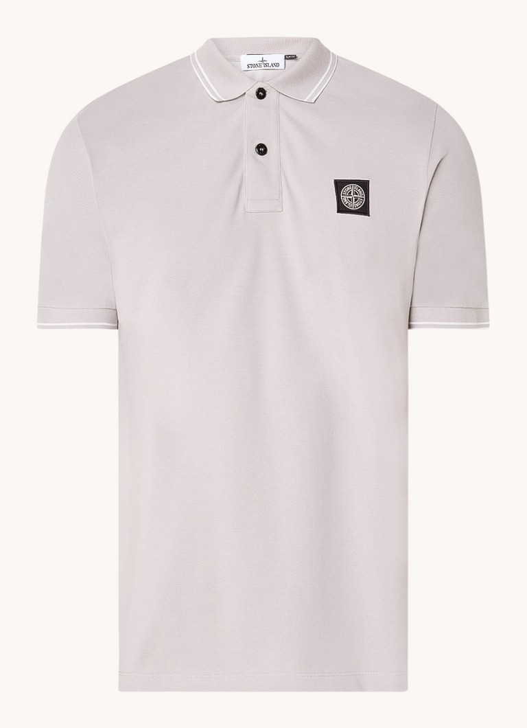 Πόλο μπλουζάκι Stone Island 2SC18 από βαμβακερό πικέ κανονικής εφαρμογής με επένδυση στα μανίκια