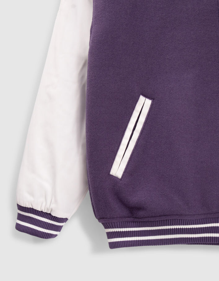 Teddy violet et blanc esprit College fille