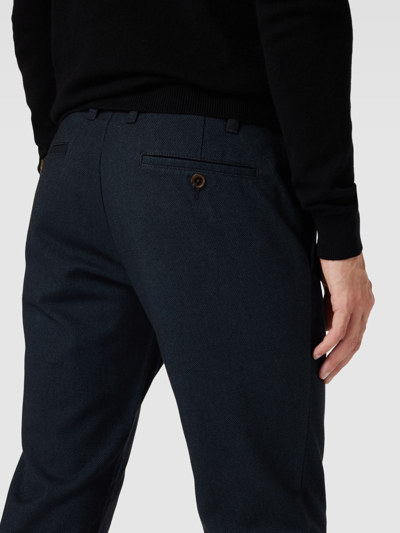 Hose mit seitlichen Eingrifftaschen in marineblau