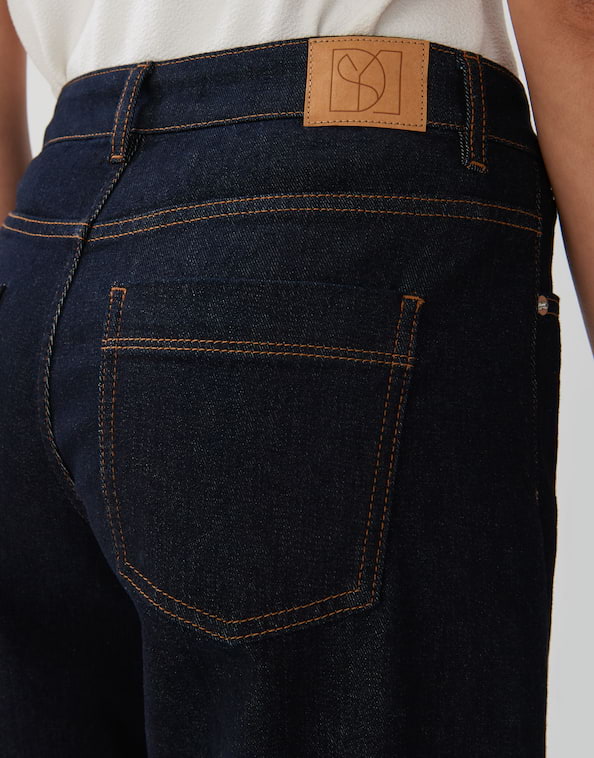 Cropped Wide Jeans Cellma turn up