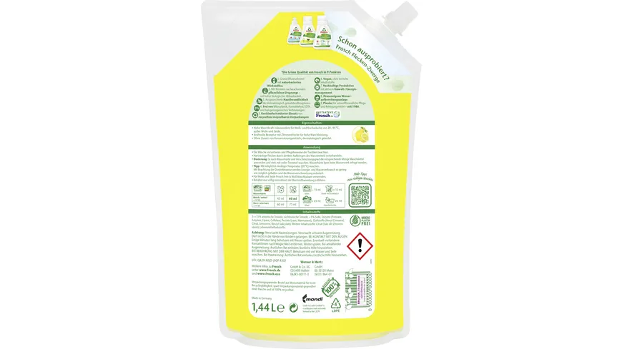 Frosch Voll-Waschmittel Citrus 1.44 l