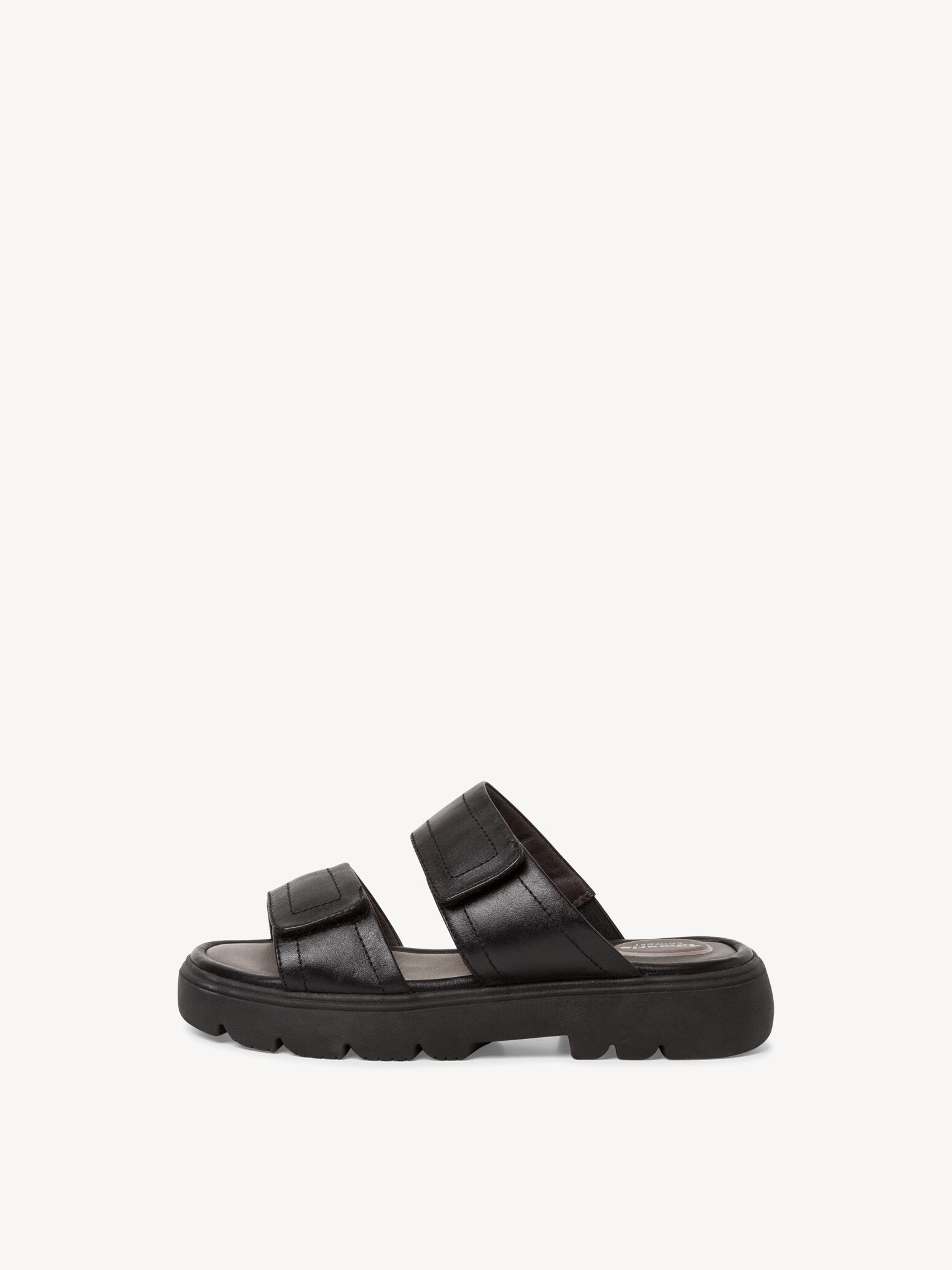 Mule en cuir - noir