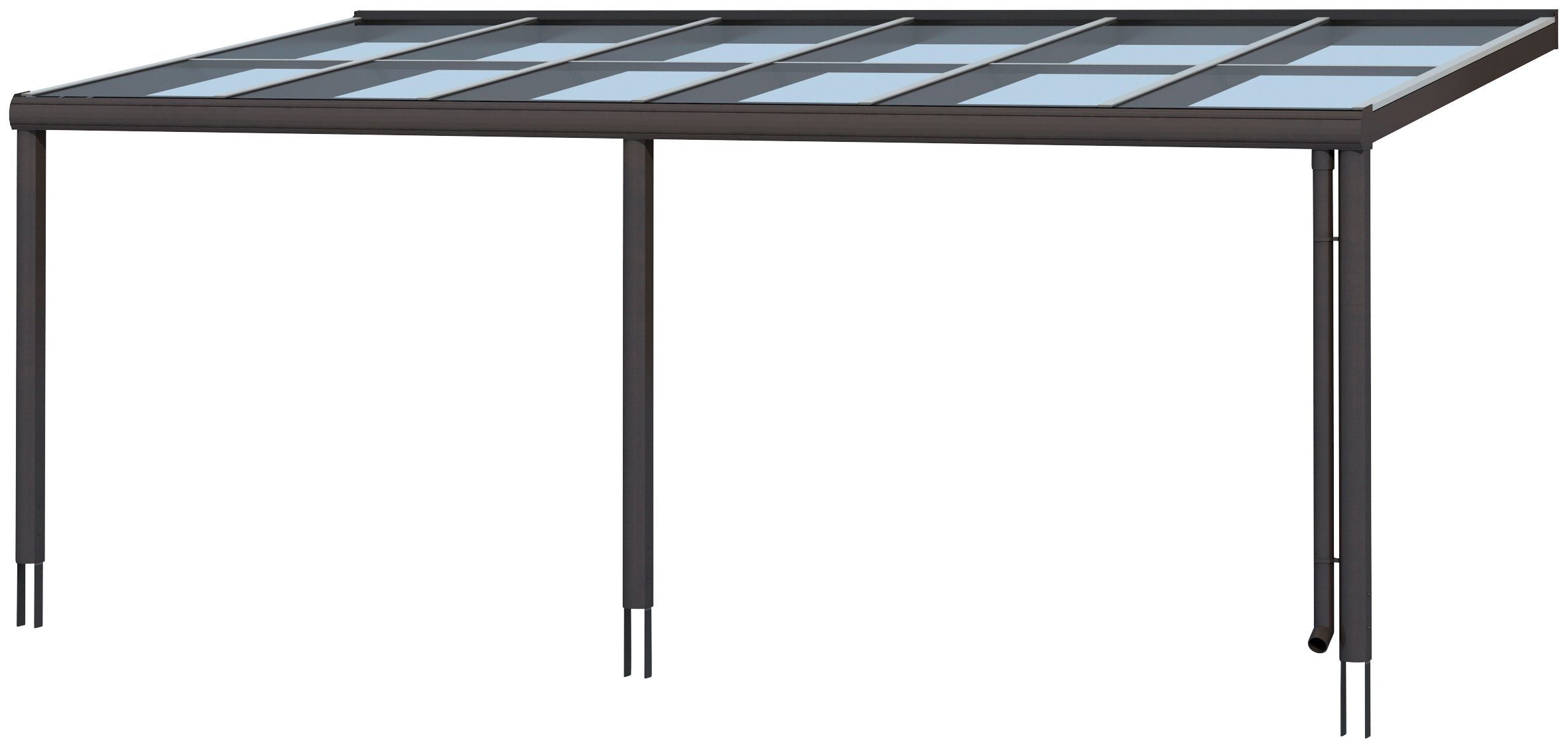 Skanholz Terrassendach Monza, BxT: 648x357