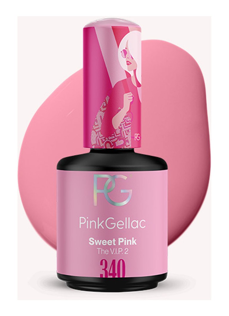 Pink Gellac 340 Sweet Pink - geelimäinen kynsilakka