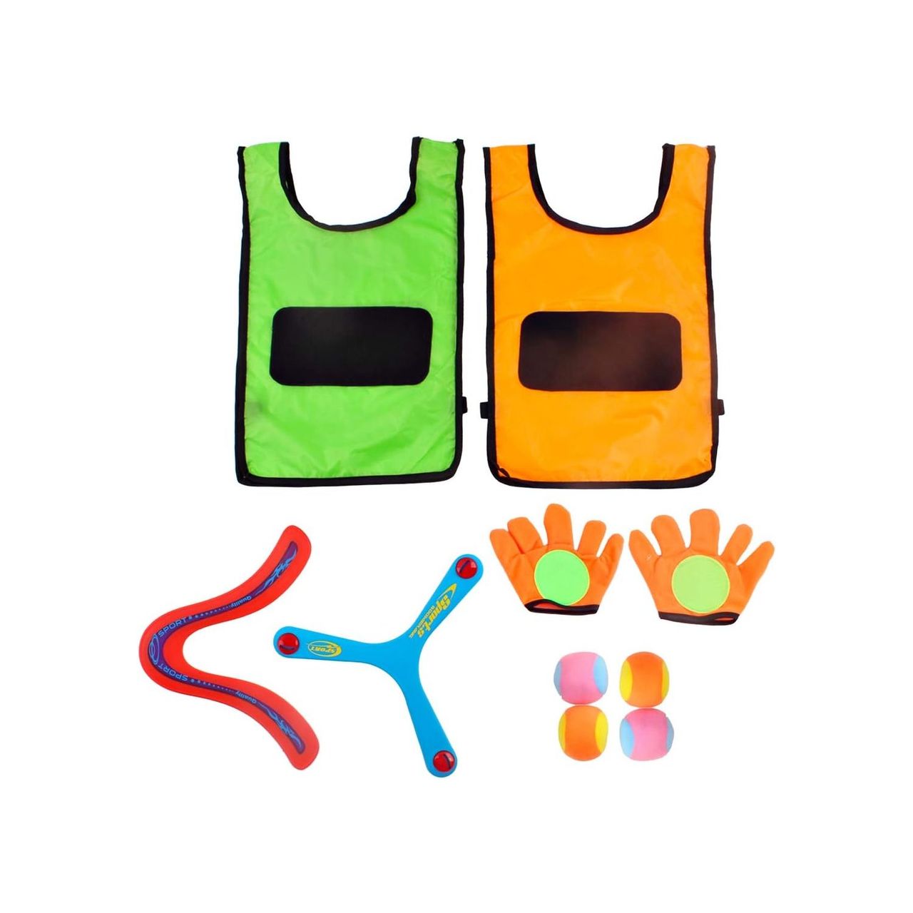 COFI 1453 2er-Pack Selbstklebende Handschuhe, Zielweste und Wurfbälle