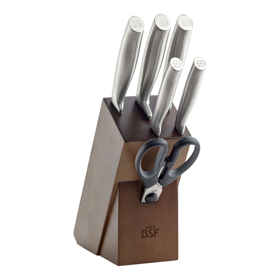 Messerblockset 7-tlg, Braun