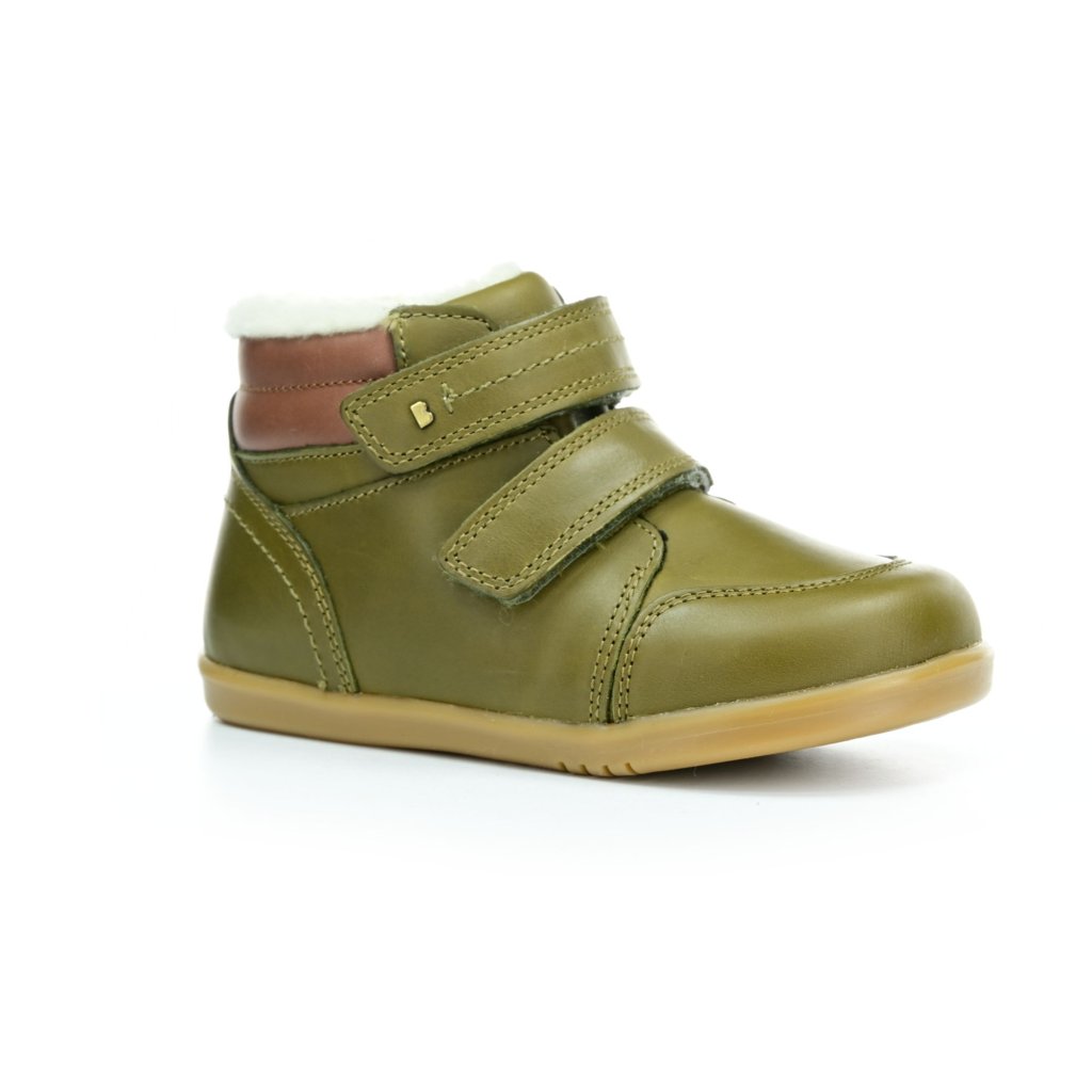 Bobux Timber Arctic Olive grüne gefütterten Stiefeletten