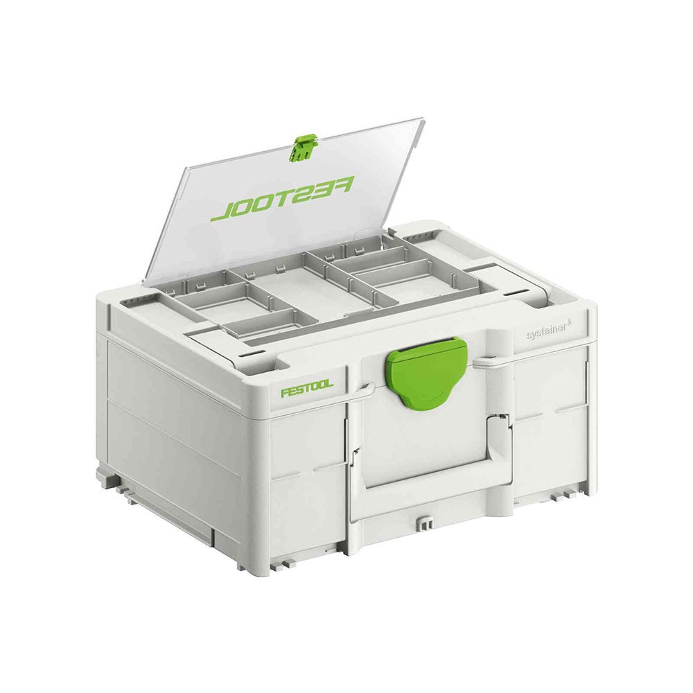 FESTOOL Systainer3 SYS 2 médio 187 mm x 396 mm com tampa 577347
