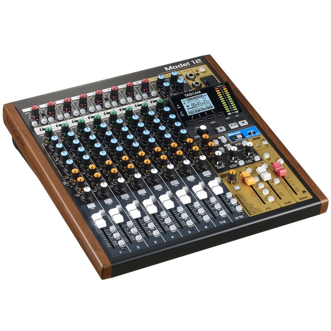 Tascam Mischpult Tascam Model 12 Mischpult mir Interface mit Kabel