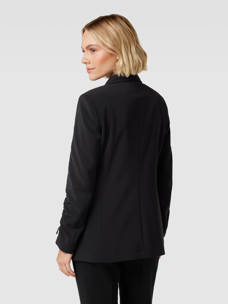 Blazer mit Reverskragen in schwarz