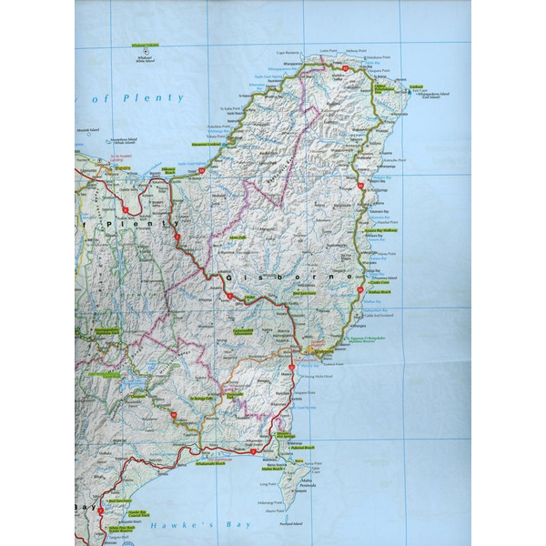 Neuseeland 1:800.000 - Straßenkarte