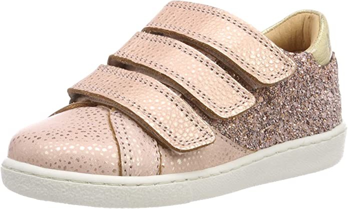 BISGAARD Mädchen Sneaker silber Velcro blush