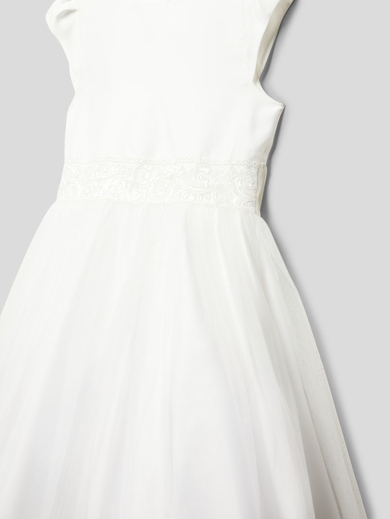 Kommunionskleid mit Taillenband Modell 'Delfina' in offwhite
