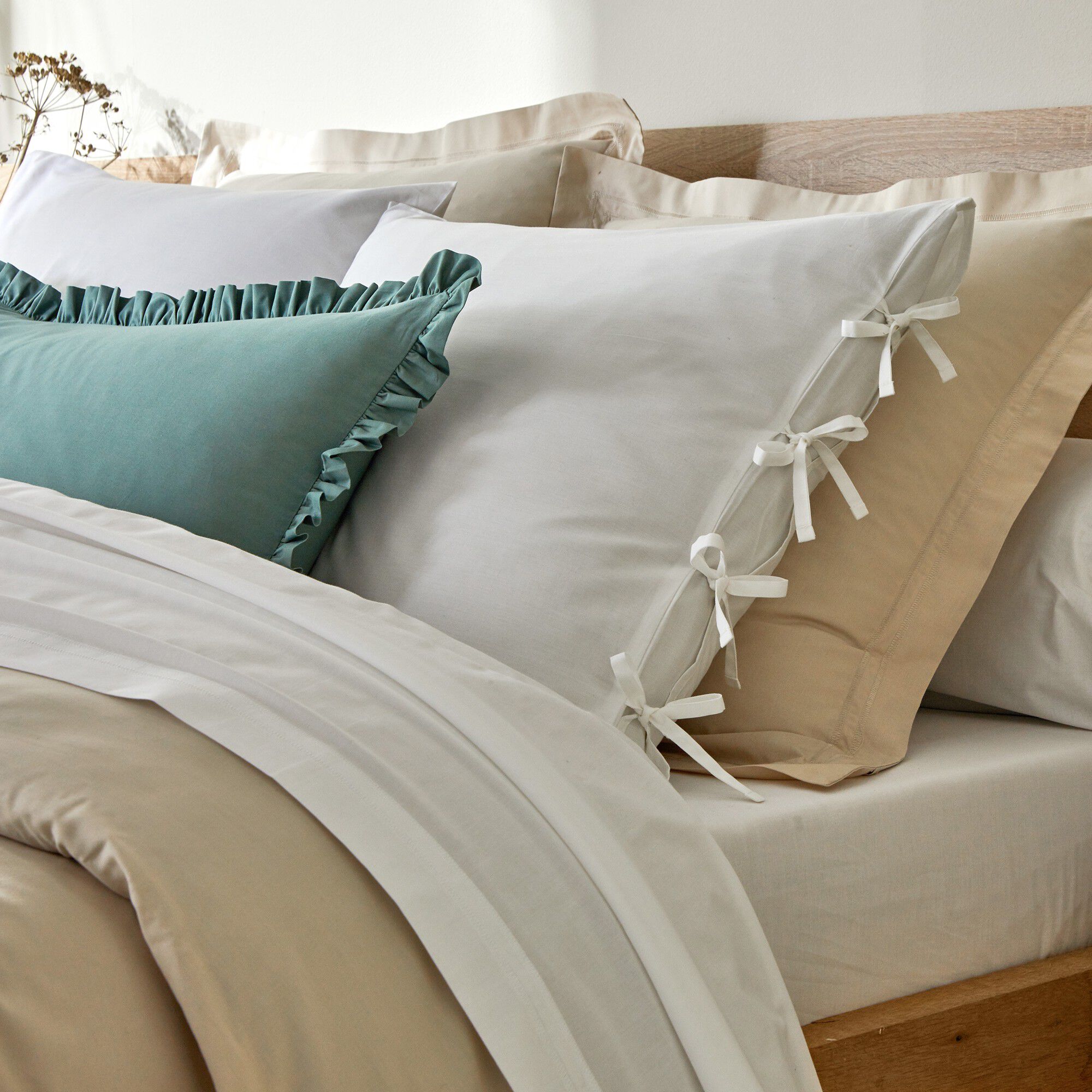 Linge de lit uni percale