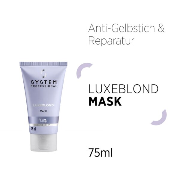 System Professional LipidCode Luxeblond Mask LB3 Haarmaske