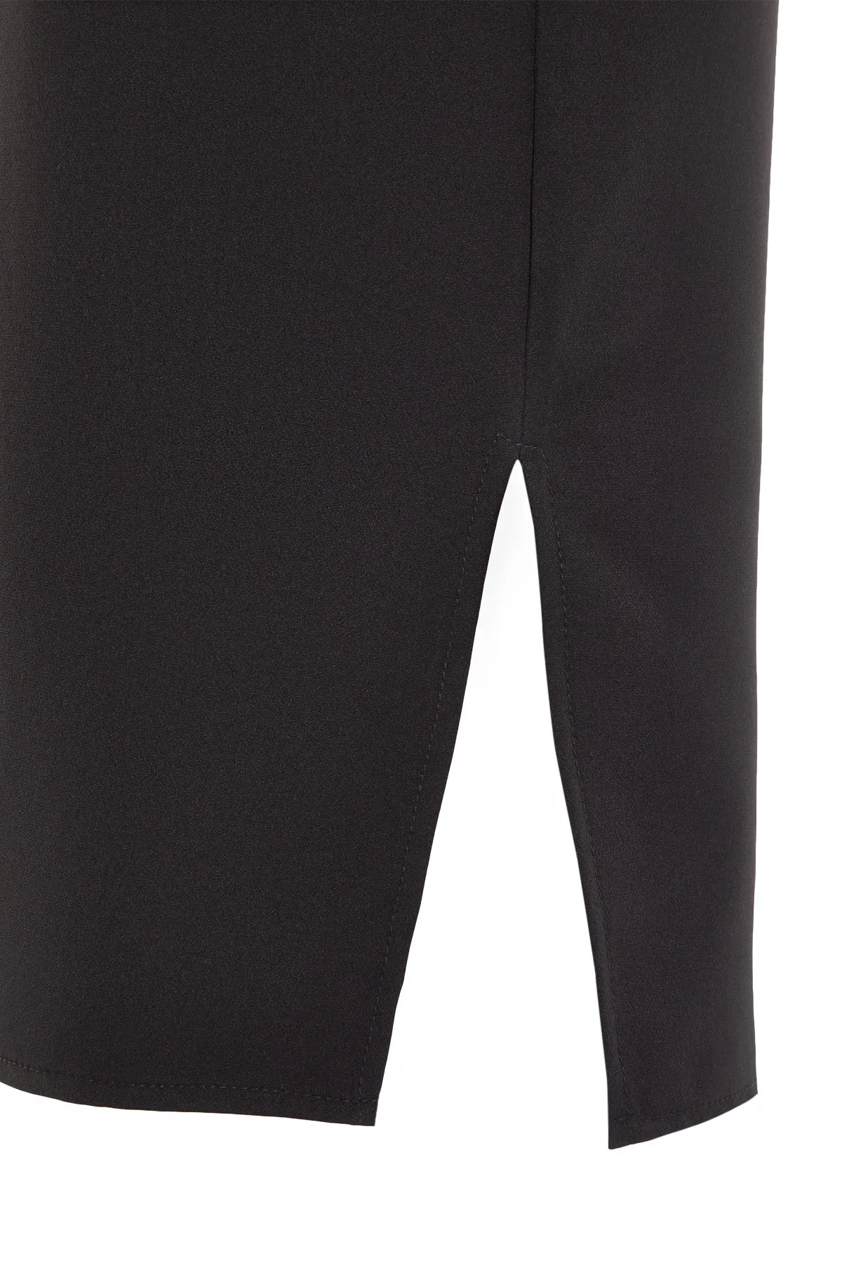 Trendyol Collection  Schwarzes, gewebtes Kleid mit Trägern TWOSS22EL00533