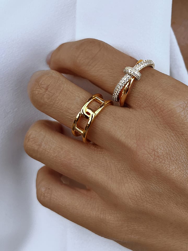 DI GIORGIO Vergold. Ring mit Edelsteinen günstig kaufen