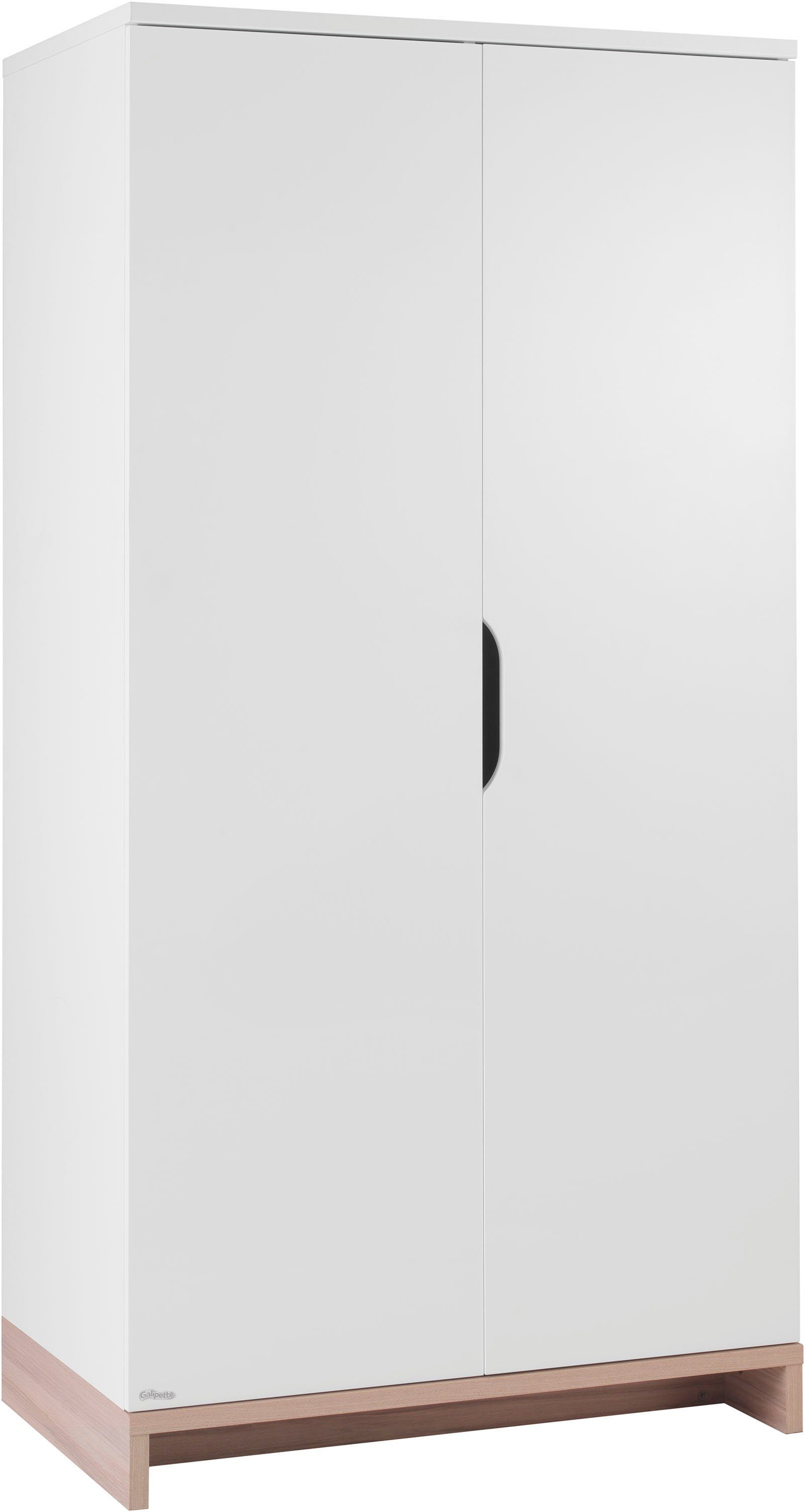 Galipette Kleiderschrank Kleiderschrank 2 türig Inneneinteilung : 1/2 Hänge, 1/2 Tablare