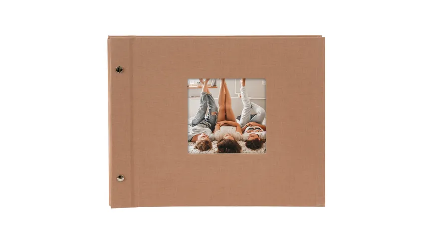 goldbuch Schraubalbum Bella Vista Haselnuss 30x25cm 40 schwarze Seiten - erweiterbar