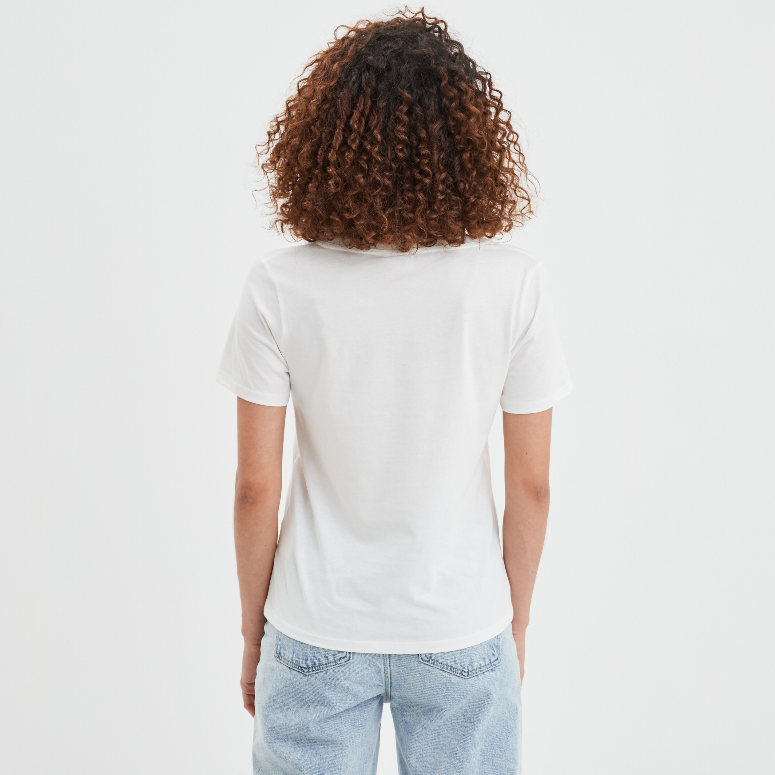 T-shirt manches courtes Vilaines DS ivoire femme | La Halle