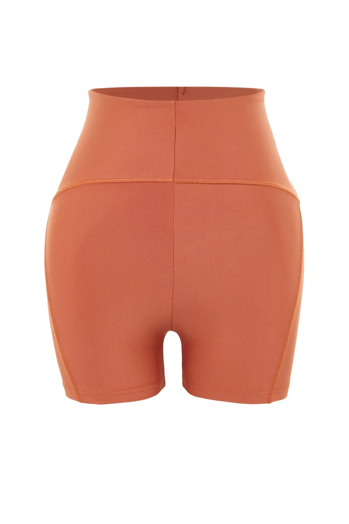 Trendyol Collection  Tan Restorer Strick-Sportshorts/kurze Leggings TWOSS21SR0545