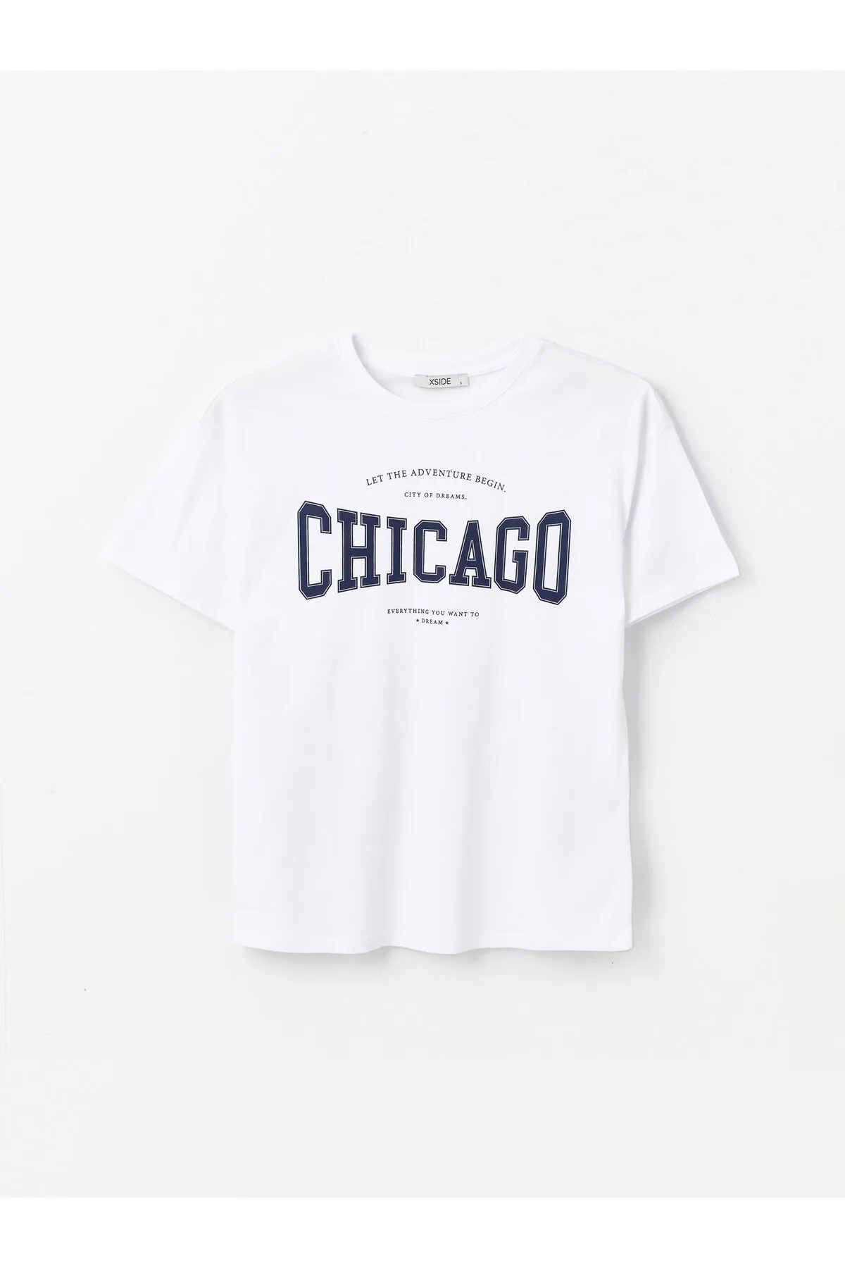 LC Waikiki  Bedrucktes, kurzärmliges Damen-T-Shirt mit Rundhalsausschnitt