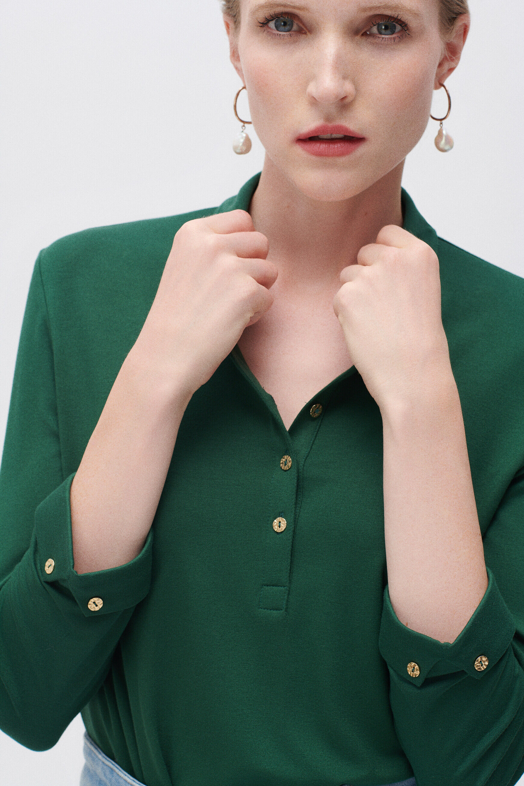 T-shirt tnina vert fonce femme