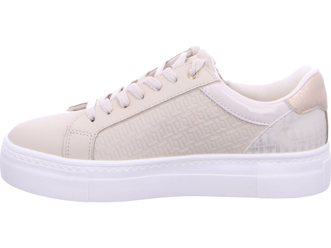 TAMARIS Freizeit Schnürer beige