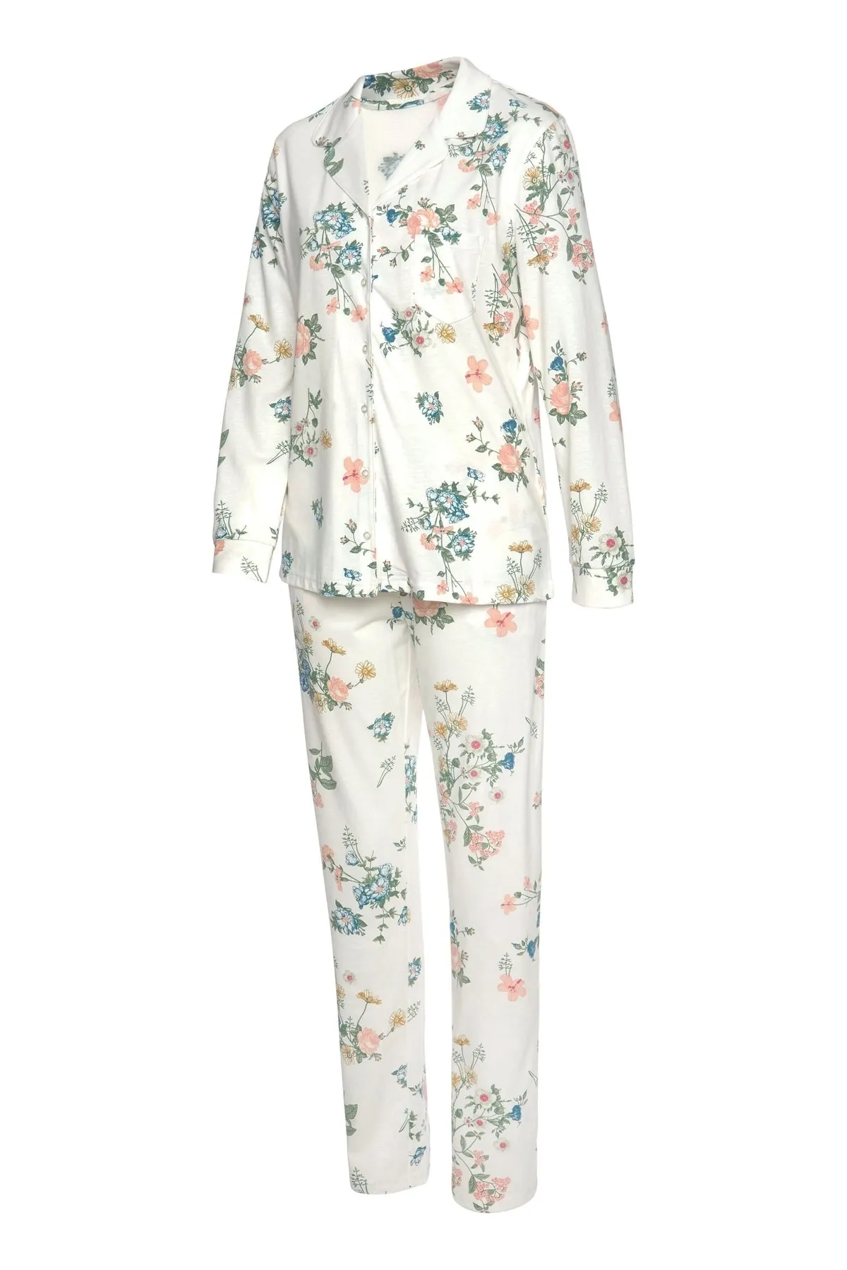Vivance  Pyjama set - Ecru - Geblümt