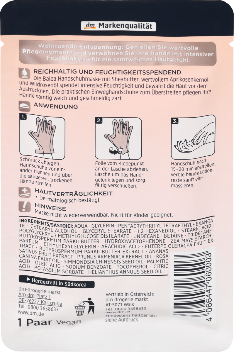 Handmaske (1 Paar), 2 St