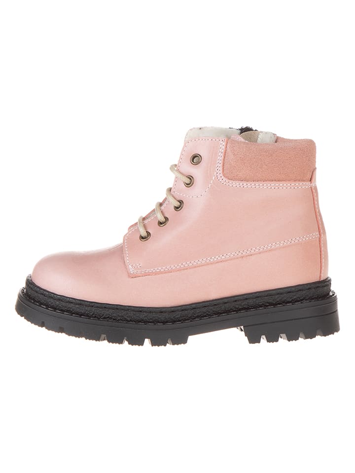POM POM Leder-Winterboots in Rosa günstig kaufen