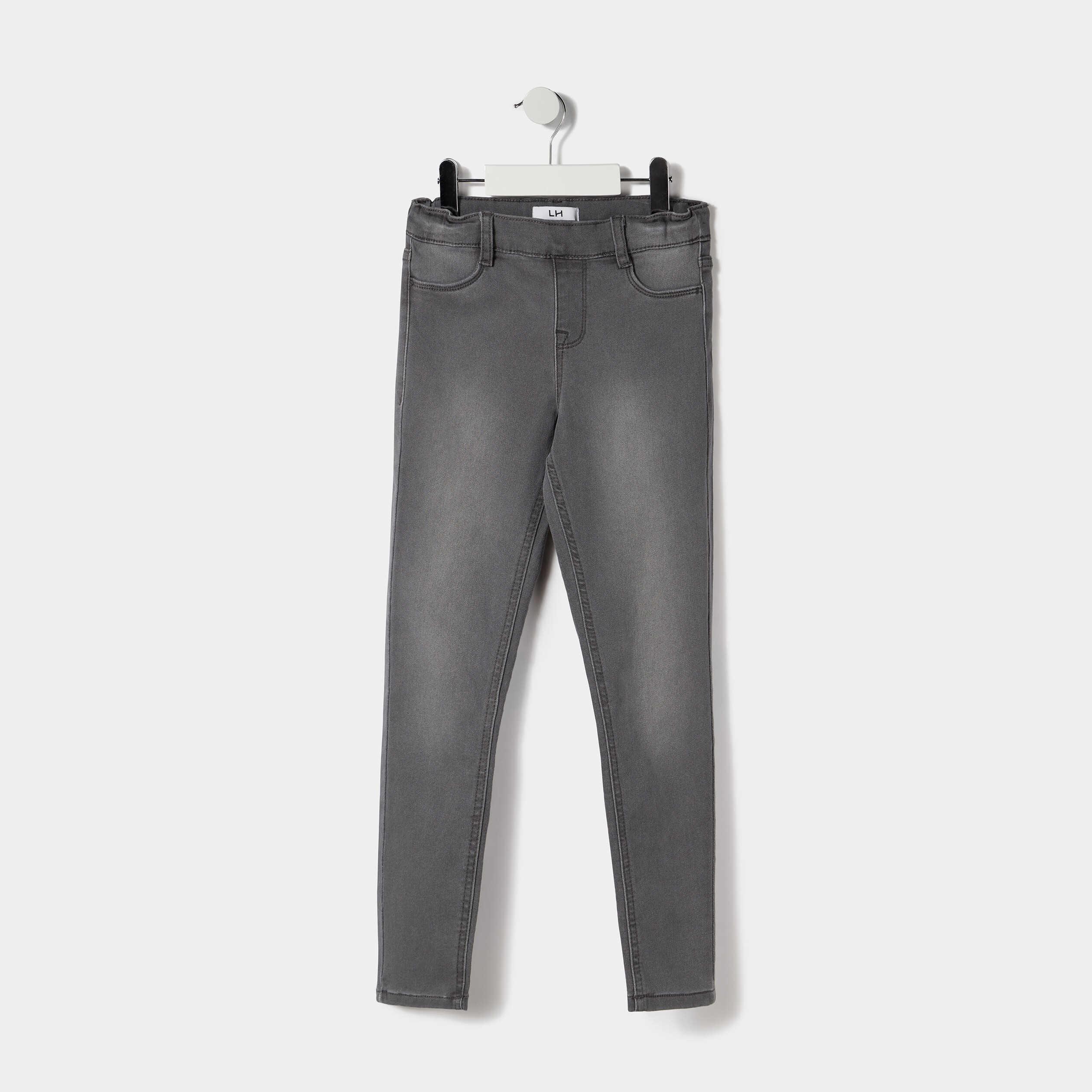 Jegging taille élastiquée denim gris fille | La Halle