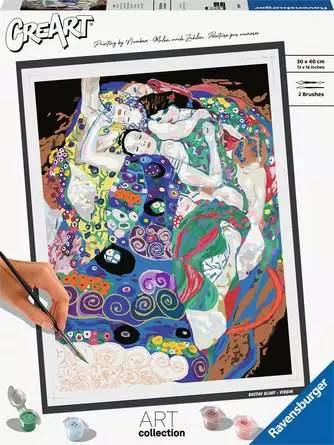 CreArt ART Collection: Die Jungfrau (Klimt) - Malen nach Zahlen für Erwachsene